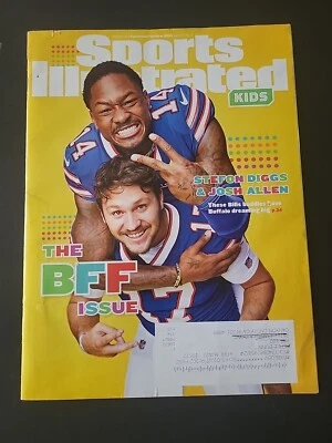 September 2021 Sports Illustrated Kids BFF Issue Josh Allen Stefon Diggs Cards! - Imagem 1 de 2