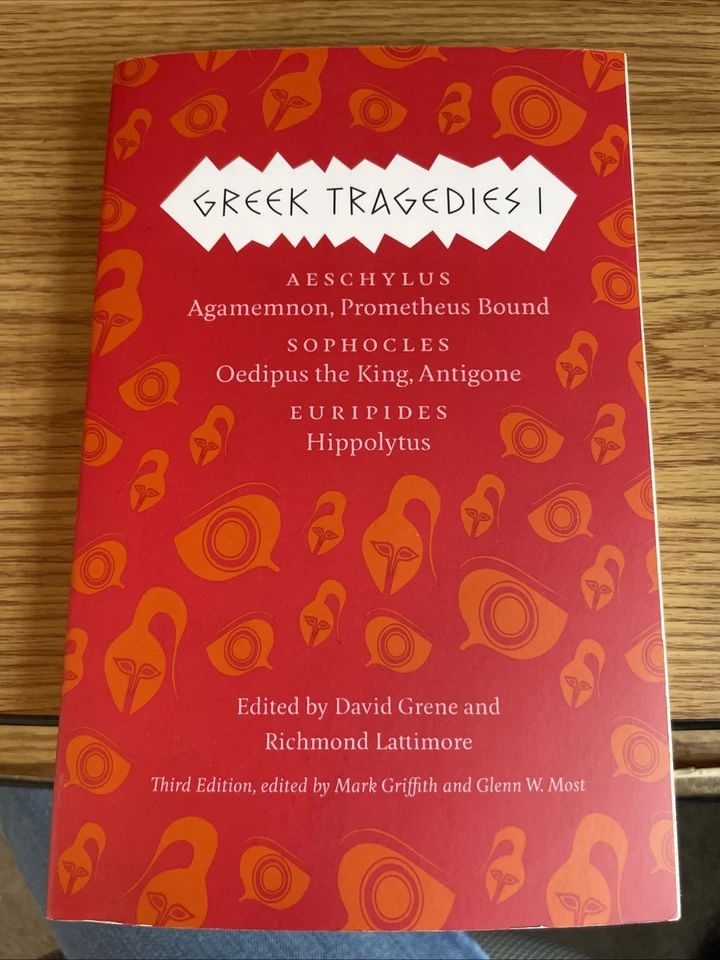 LIKE NEW Greek Tragedies Volume 1 edited by david grene and richmond lattimore - Image 1 of 1