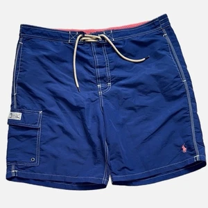 Pantalones Cortos Ralph Lauren Azul Board Para Hombre’s L Malla Forrada Poni Logo Traje de Baño Bañador - Imagen 1 de 10