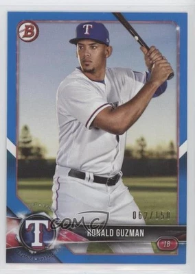 2018 Bowman Prospects Blue /150 Ronald Guzman #BP122 Rookie RC - Image 1 of 2