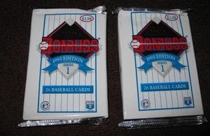 DONRUSS 1993 MLB SERIES 1 CARDS, 2 UNOPENED PACKS, 26 CARDS - Picture 1 of 2