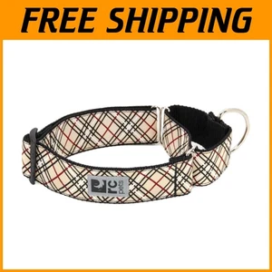 Stylish Tan Tartan Martingale Collar for Large Pups - Adjustable Fit Included - Picture 1 of 9