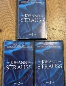 3 CASSETTE TAPE SET READER'S DIGEST FAVOURITES FROM THE CLASSICS JOHANN STRAUSS - Picture 1 of 1