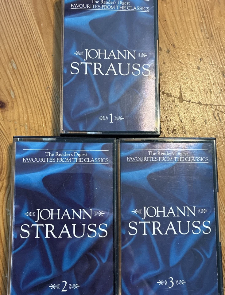 3 CASSETTE TAPE SET READER'S DIGEST FAVOURITES FROM THE CLASSICS JOHANN STRAUSS - Image 1 of 1