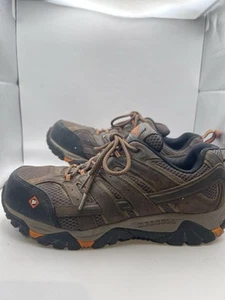 MERRELL Men's Size 10 Wide Moab Vertex Vent Composite Toe Clay Brown Shoes - Picture 1 of 8