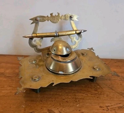 Encrier de poilu objet de tranchée 1914-1918 ww1 guerre mondiale 14-18 Verdun  - Photo 1/4