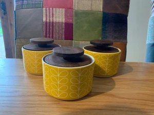 3 x Rare Orla Kiely “Stem” tea/coffee/sugar/trinket pots **CHECK OUT MY OTHERS** - Picture 1 of 2