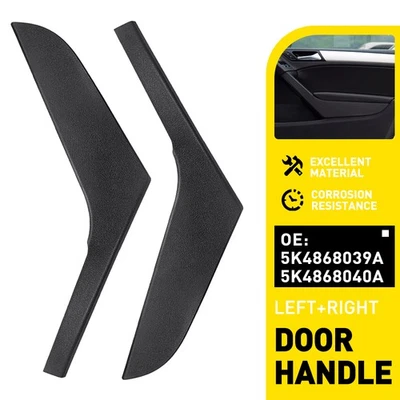 Manija interior de puerta delantera/trasera de 2 piezas para moldura de golf Volkswagen GTI MK6 2009-2013 Foto 1 de 4