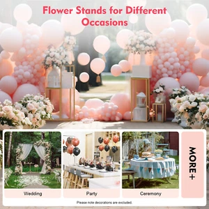 Gold Metal Flower Stand Rectangular Rack For Wedding Table Centerpieces Decor 🔥 - Picture 1 of 12