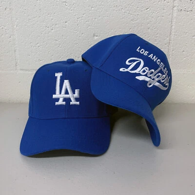 Los Angeles Dodgers Cap LA Logo Hat Adjustable Hook Loop Strap