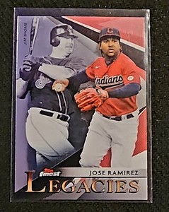 2021 Topps Finest Legacies Jose Ramirez/Jim Thome #FL-JR