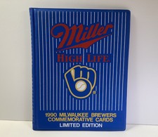 Miller High Life 1990 Milwaukee Brewers Commemorative Cards Album MLB Baseball