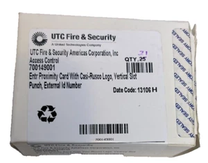 UTC FIRE SECURITY Access Control Entr Proximity Card W Casi-Rusco, Verticle Slot - Picture 1 of 7