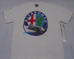Camisa De Colección Alfa Romeo FANGIO GP Campeón del Mundo Carreras de Coches Talla Mediana Adulto - Imagen 1 de 2