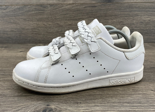 Scarpe sneakers da passeggio Adidas Originals Stan Smith unisex bambino taglia US 5 bianche