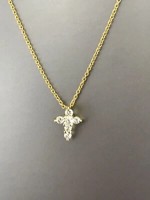 Nuevo Auténtico Collar Cruz Bebé Diamante Pequeños Tesoros por Roberto Coin Foto 1 de 4