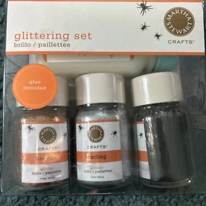 Martha Stewart Crafts Halloween Glitter Glue Set Unused 3 1.5 Ounce Jars - Picture 1 of 5
