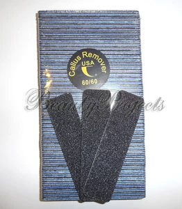 50pc Black Callus File 60/60 Grit 5x1" Small Jumbo Callus Remover Blue Center - Picture 1 of 3