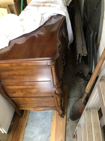 Antique Widdicomb French Provincial Louis XV Dresser Cover