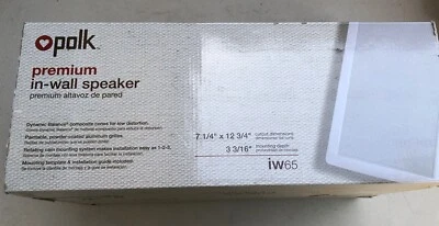 Polk Premium In-Wall Speaker 7 1/4" x 12 3/4" Item No. IW65 - Image 1 of 2