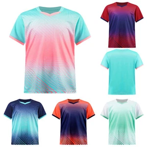 Kids Boy's Girls Top Breathable Tops Athletic T-shirt Training Shirt Gym Sports - Picture 1 of 39