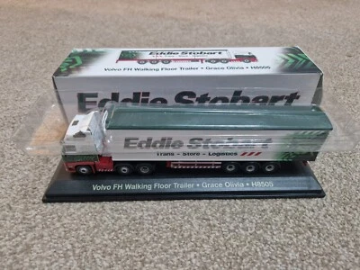 ATLAS 1/76 EDDIE STOBART VOLVO FH RIMORCHIO A PAVIMENTO GRACE OLIVIA H8505 - Immagine 1 di 2