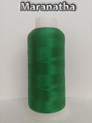   Embroidery machine polyester  thread 5000 yds  ( cone , spool  ) - Image 1 of 2