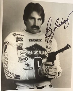 Brad Lackey motocross foto firmata 8 12/"X 11" - Foto 1 di 1