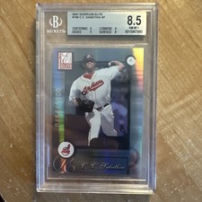 2001 Donruss Elite CC Sabathia SP RC /1000 #186 BGS 8.5