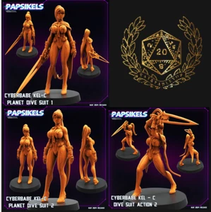 Cyberbabe Kel C | Papz Industries | Varied Options | Papsikels | 32mm scale - Picture 1 of 5