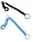 SPIRAL KEY CHAIN Retractable Clip On Ring Stretchy Coil Spring Keyring