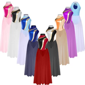 Damen Elegant Lyrisch Tanzkleid Neckholder Ärmellos Overlay Chiffon Tüllrock - Bild 1 von 65