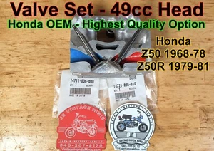 Valves - 49cc OEM Japanese Honda Set - Honda Z50 Z50a Mini Trail - Picture 1 of 9