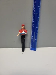 2000 RARE Mattel Mcdonald's Crew Member Figure Barbie with Tray happy meal - Picture 1 of 11