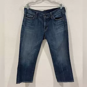 Citizens of Humanity Kelly #063 Low Waist Cropped Denim Blue Jeans Size 30 - Picture 1 of 15