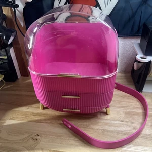 Organizador de maquillaje de plástico organizador de tocador de encimera en forma de huevo - Imagen 1 de 6