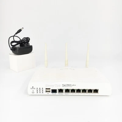 DrayTek Vigor 2860n Plus -  Gigabit LAN Router 6-Port 2x USB - Image 1 of 4