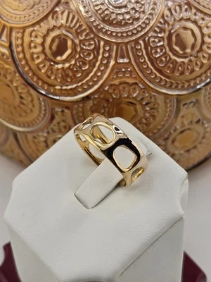 One of A kind*14k solid gold* High polish* size 7 * 7.5mm wide* WB161 - Image 1 of 4