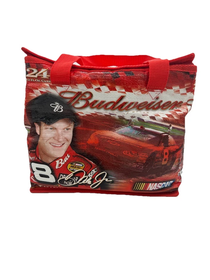 Lancheira vintage Dale Earnhardt Jr refrigerador 24 latas isoladas saco macio Nascar 2005 vermelha - Imagem 1 de 4