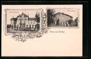 Trittau, Ansichtskarte, Genesungsheim und Doctor-Haus - Picture 1 of 2