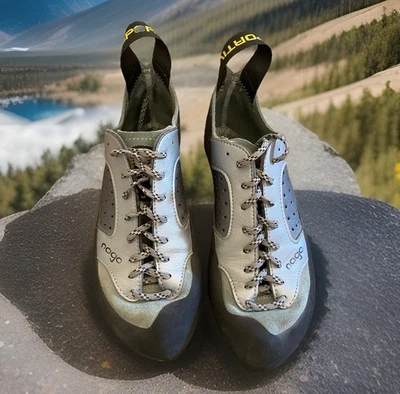 Zapatos de Escalada La Sportiva Nago Cuero Gris EU 38.5 US 7.5 Mujer / 6.5 Hombre Foto 1 de 4