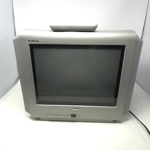 RCA, TruFlat, 14” CRT TV, 14F512T Retro Gaming TV, w/Remote - Picture 1 of 14