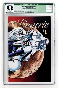 CHAOS! COMICS - LADY DEATH IN LINGERIE #1 - SIGNED&DOODLED MIKE WOLFER - CGC 9.8 - Picture 1 of 3