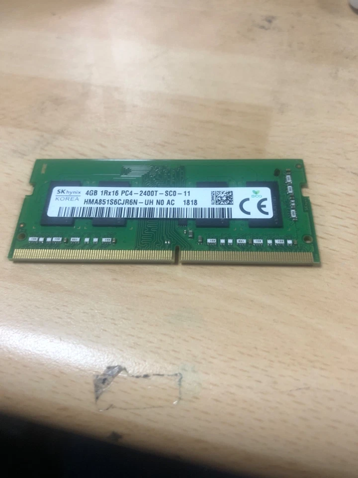 SK Hynix 4GB HMA851S6CJR6N-UH N0 AD PC4-2400T-SC0-11 DDR4 Laptop Memory  - Image 1 of 1