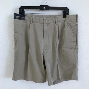 Pantalones Cortos Polo Ralph Lauren Para Hombres Calce Clásico Plisados 9" Talla 36 Algodón Tostado Nuevos - Imagen 1 de 11