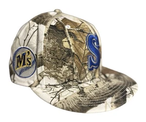 Seattle Mariners NEW ERA 59FIFTY REAL TREE Fitted Cap - Size 7 1/2 - Picture 1 of 7