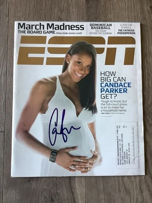 Candace Parker Autographed ESPN Magazine March 23, 2009 WNBA Sparks Signed Cover - Image 1 of 3
