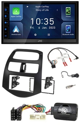 JVC DAB Bluetooth Lenkrad USB 2DIN Autoradio für Chevrolet Spark KLM 2012-2013 - Bild 1 von 4