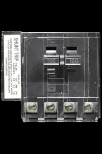 SQUARE D 100 AMP TYPE 4 M6 FOUR POLE SHUNT TRIP MCB CIRCUIT BREAKER QOH4100X - Picture 1 of 6