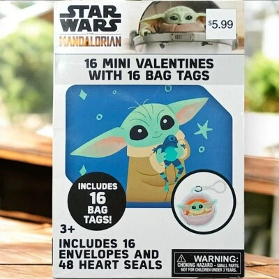 Star Wars San Valentín - 16 Mini San Valentín - 48 sellos de corazón Foto 1 de 4